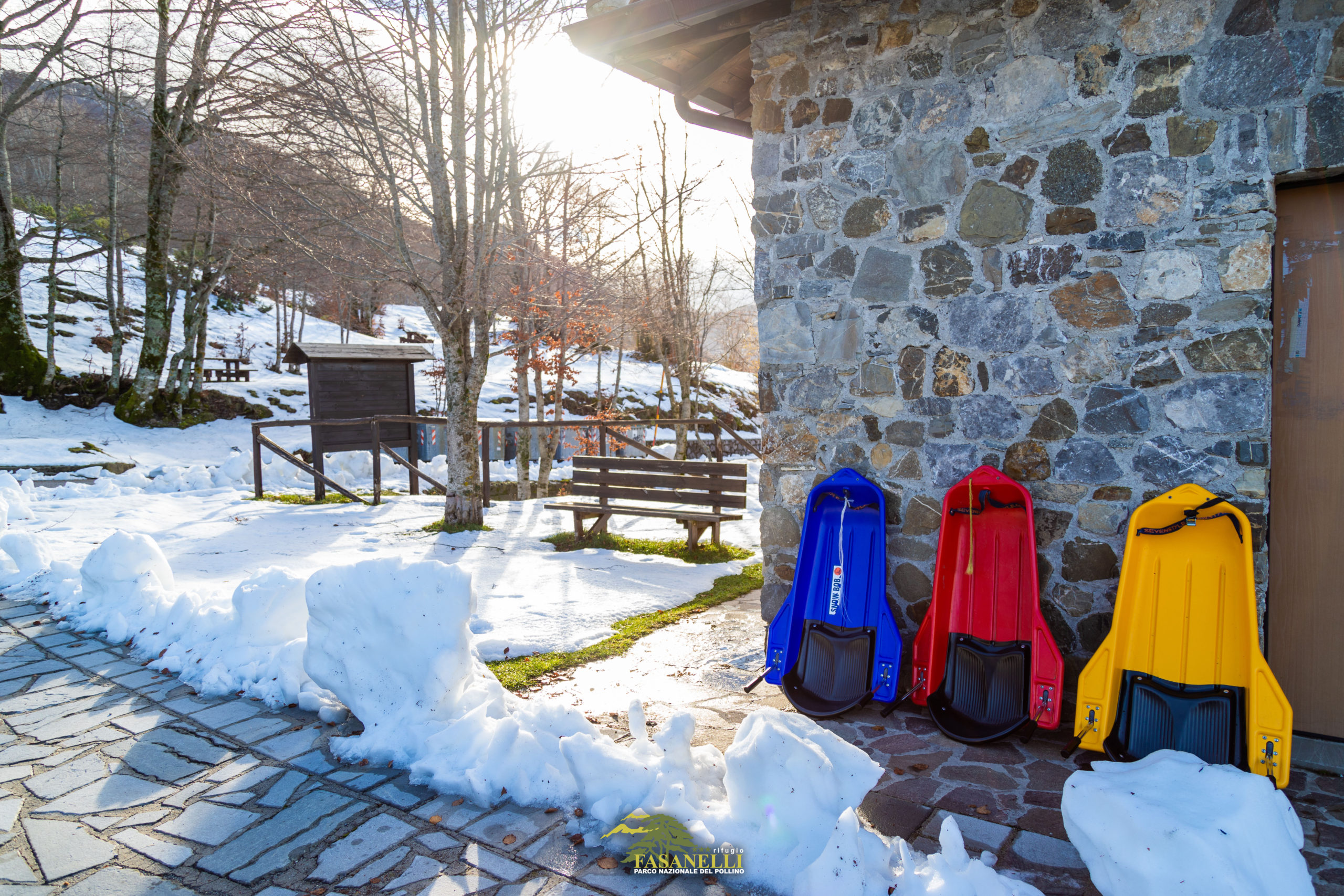 Rifugio Fasanelli con la neve, Pollino - Rotonda